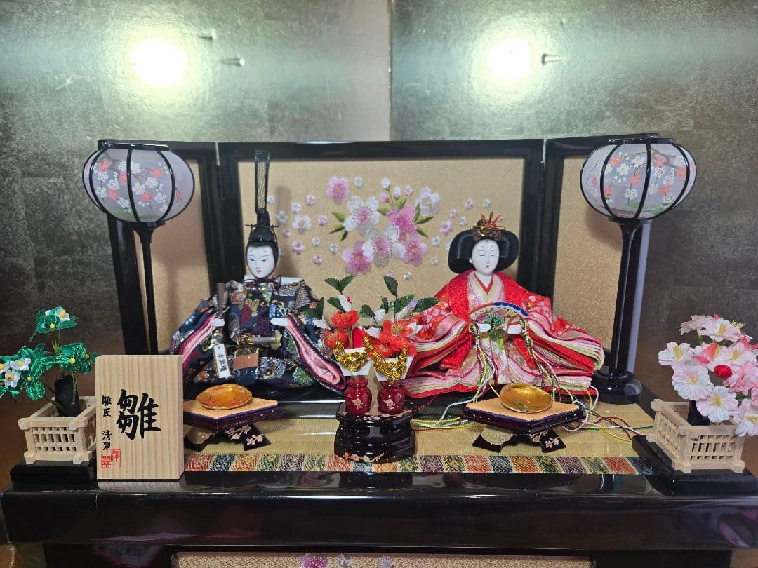 【一点限り】雛人形 収納飾り 　HS30