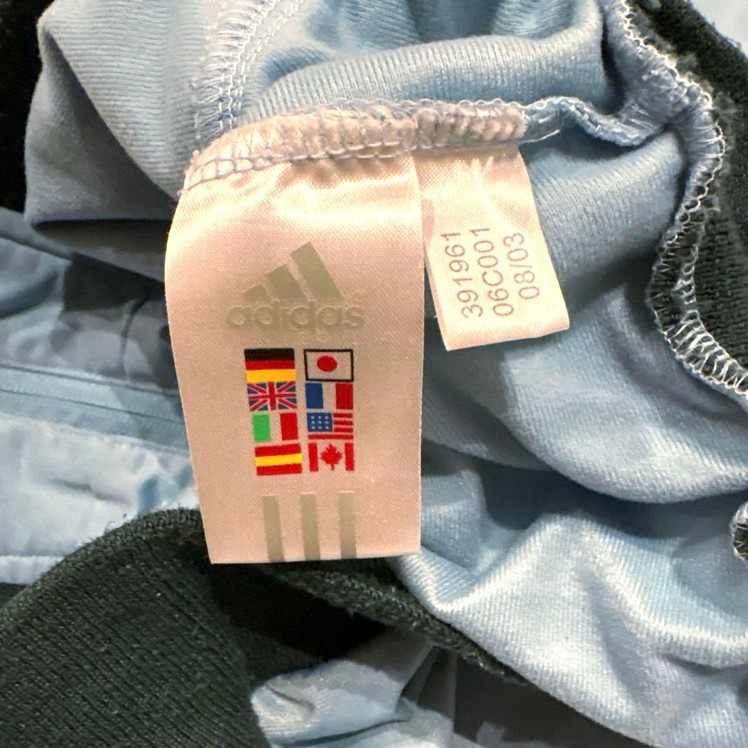 adidas アディダス トラックジャケット ジャージ Y2K 水色 緑色 L