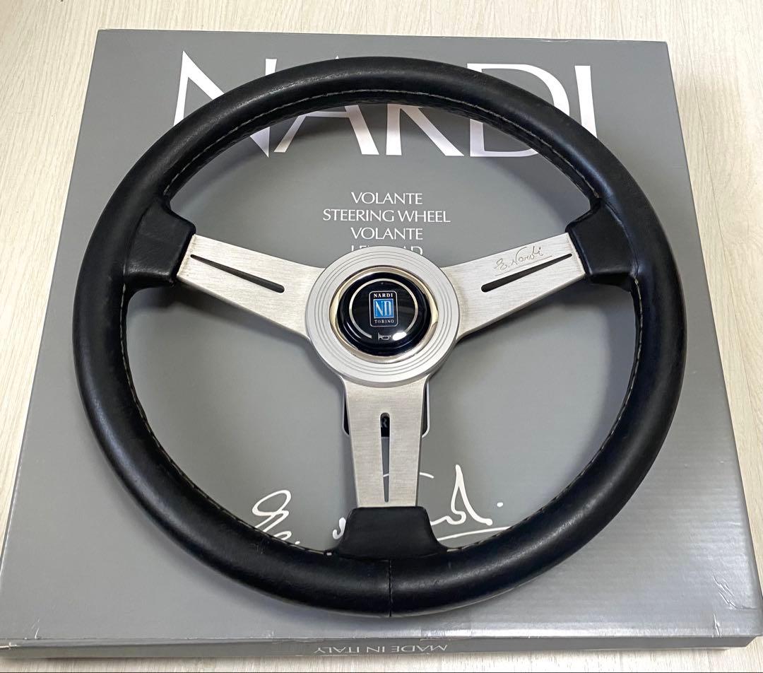 NARDI レザーステアリング33Φ 即決大歓迎　ナルディ　小径　 希少 FET