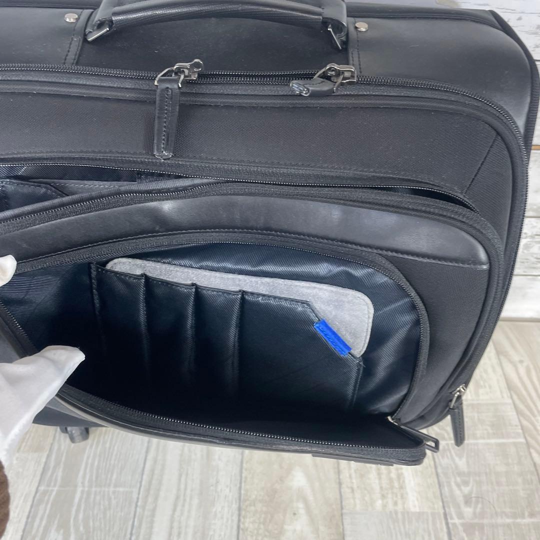 【美品】ゼロハリバートン 2WAY キャリーバッグ 機内持込 通勤 出張 4輪