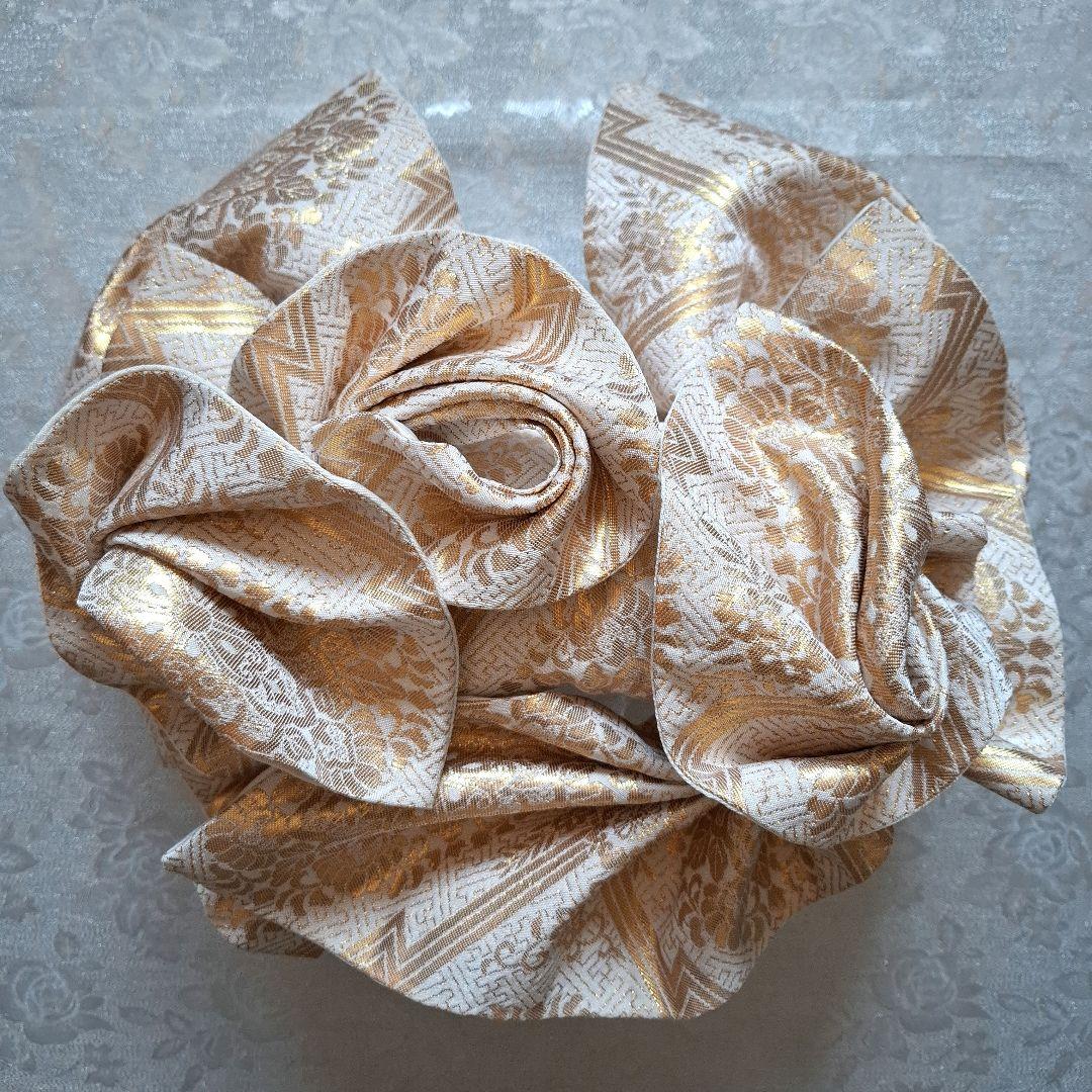 【K746】七五三 七歳　 時短！ 二部式作り帯 舞台衣装にも　3ローズ♪　化繊