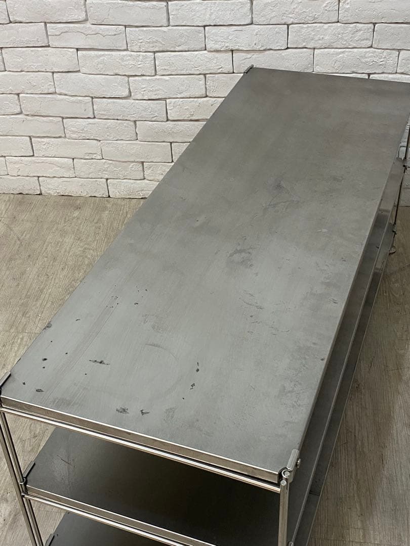 【東京都内23区配送無料】無印良品　ステンレス　棚　ラック　スチール　テレビ　本