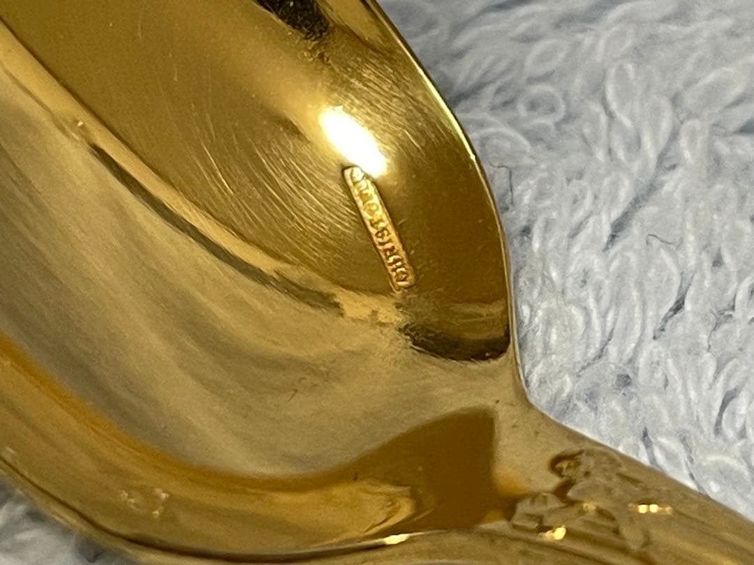 未使用品⭕️廃盤希少クリストフル ゴールド モカスプーン 2本