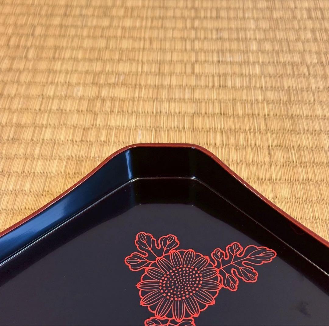 塗師 堅地屋清兵衛 作 冷泉好朱絵 縁高5重 2組 計10点 茶懐石道具 弁当箱