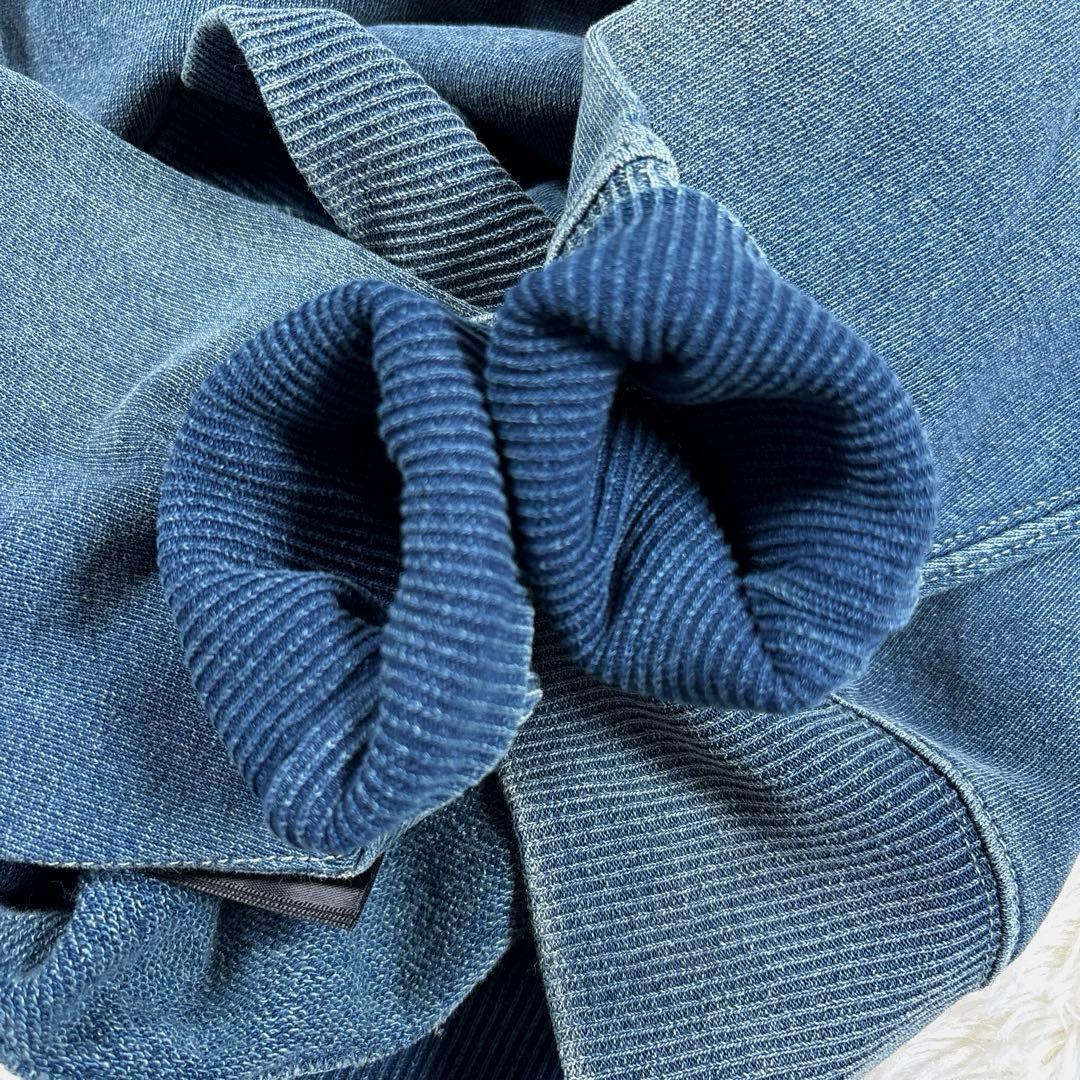 ✨希少・美品✨ダブルアールエル　スウェット　リバースウィーブ　インディゴ染　両Ｖ