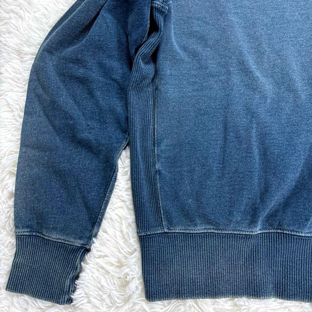 ✨希少・美品✨ダブルアールエル　スウェット　リバースウィーブ　インディゴ染　両Ｖ