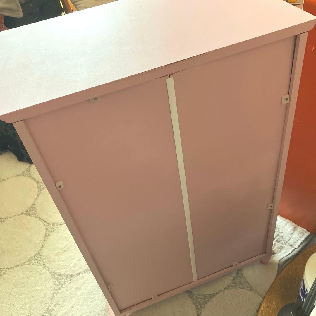 昭和レトロ レトロポップ 飾り棚 食器棚 チェスト キャビネット 脚付 内藤ルネ