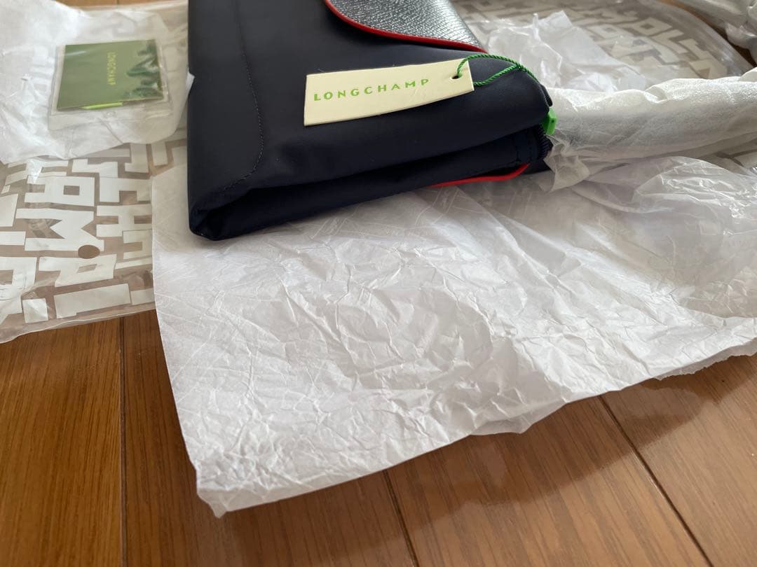 ロンシャンルプリアージュトートバッグボディバッグネイビーエル L新品未使用