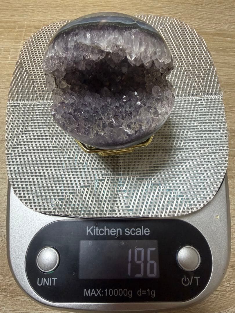 アメジスト 笑口 虹入り 210