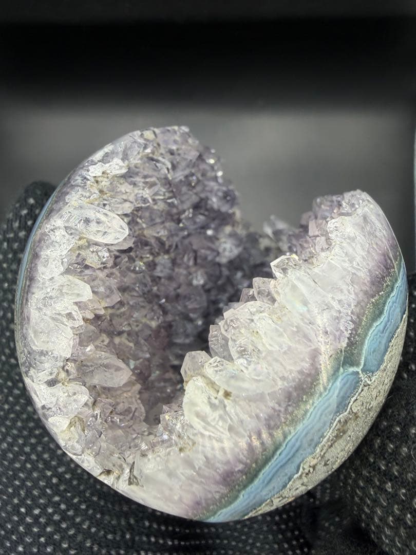 アメジスト 笑口 虹入り 210