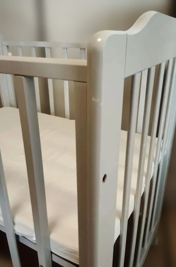 カトージ KATOJI ベビーベッド　ミニタチベッド　グレー