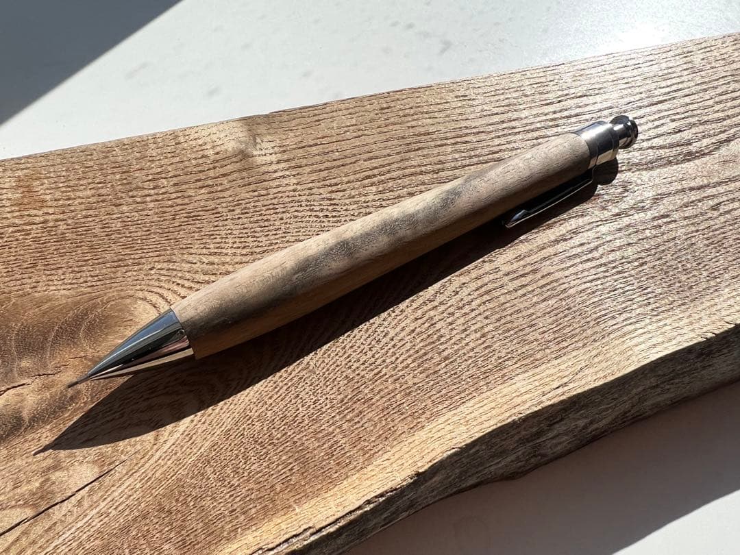 【新品・未使用】工房楔　黒柿　シャープペンシル