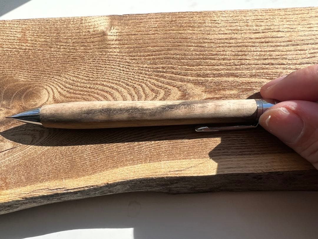 【新品・未使用】工房楔　黒柿　シャープペンシル