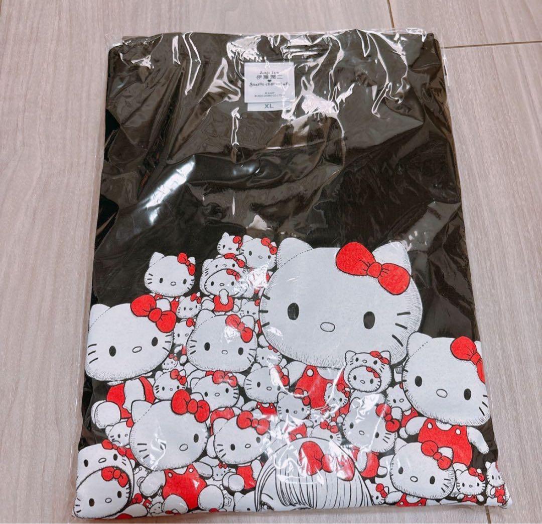 伊藤潤二 サンリオキャラクターズ ロングTシャツ XL ギャル富江 ハローキティ