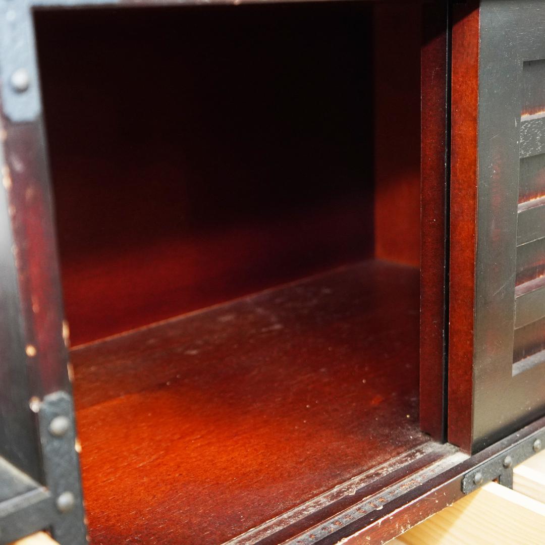 階段 箪笥 コンパクト アンティーク 桐 ミニ タンス 飾り棚