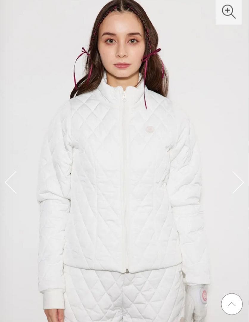 【RIENDA GOLF】キルティングパネルラインブルゾン