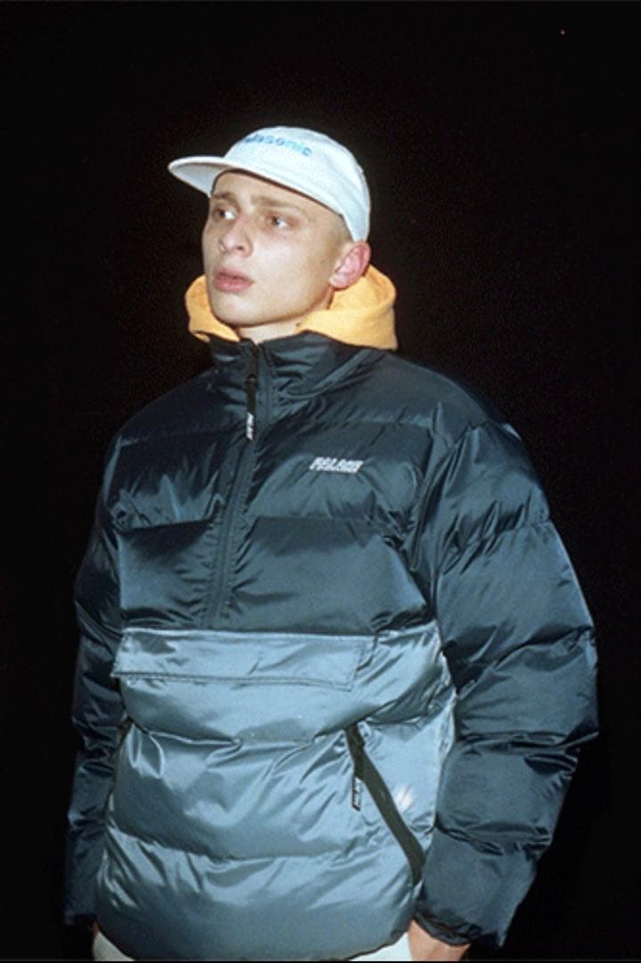 PALACE ダウンジャケット ネイビー アノラック パファージャケット