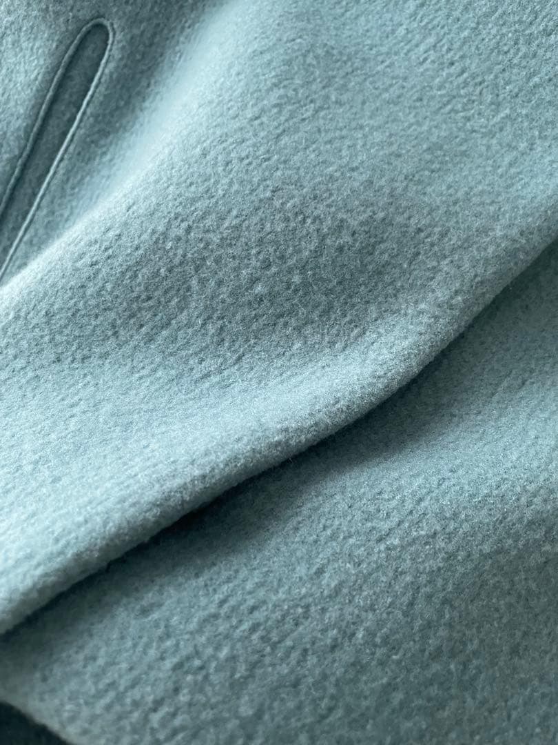 美品✨ボールジィ　5.2万　リップルメルトンノーカラーコート　ゆったり34 S