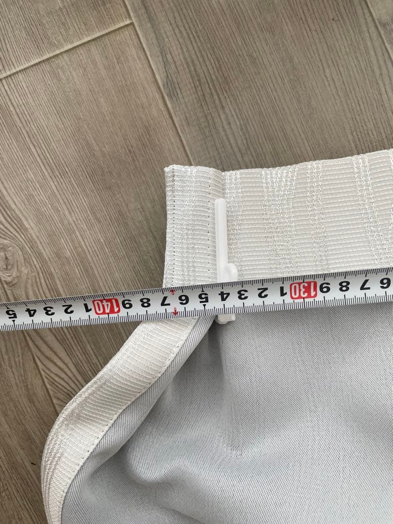 sangetsu グレー プリーツカーテン (カーテン2枚、レース2枚)