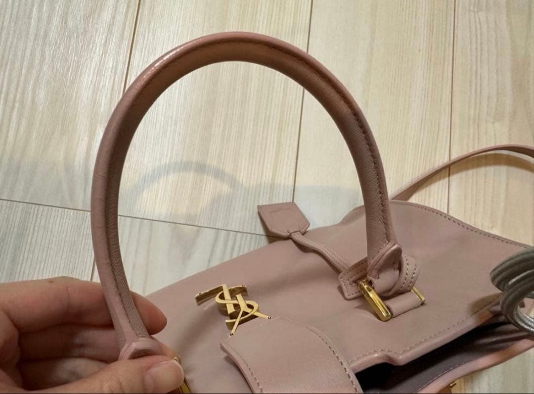 ⭐︎ＢＭ⭐︎状態良好⭐︎YSL ピンク レザー 2wayハンドバッグ