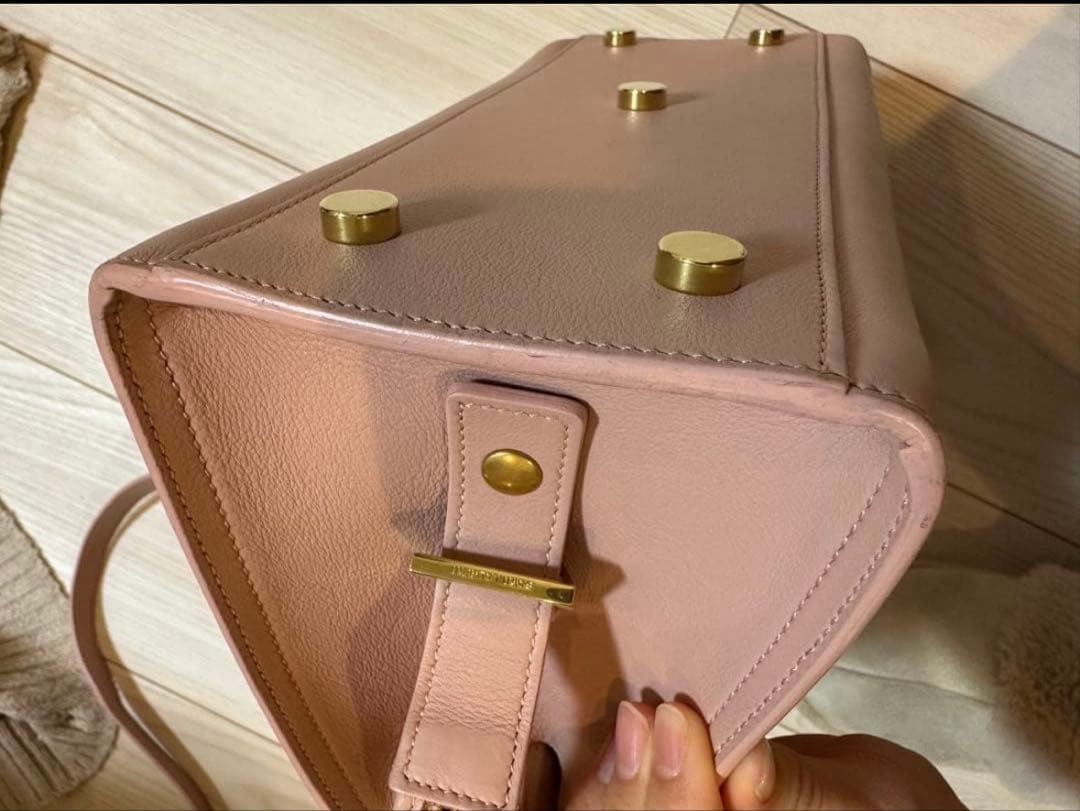 ⭐︎ＢＭ⭐︎状態良好⭐︎YSL ピンク レザー 2wayハンドバッグ