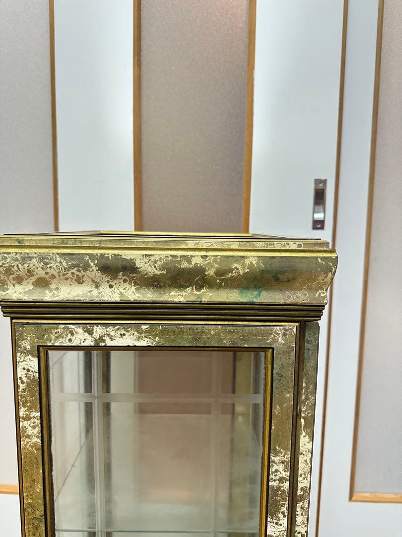 イタリア家具 ガラスショーケース 飾り棚 アンティーク ビンテージ ヴィンテージ