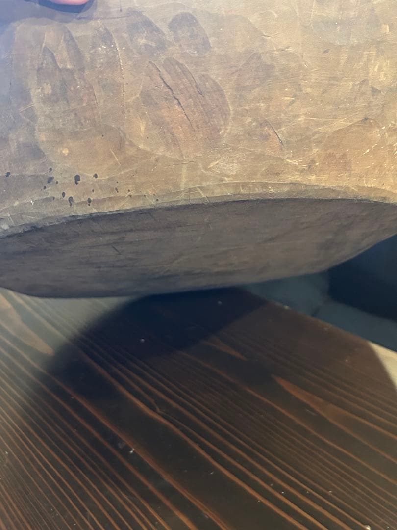 最終値引き❗️こね鉢　木製大きめ直径60