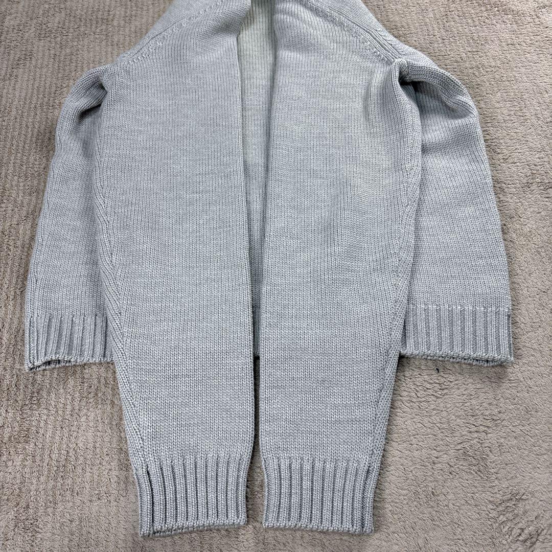 【美品】ZANONE ザノーネ 5ゲージ ニット グレー 46 クルーネック