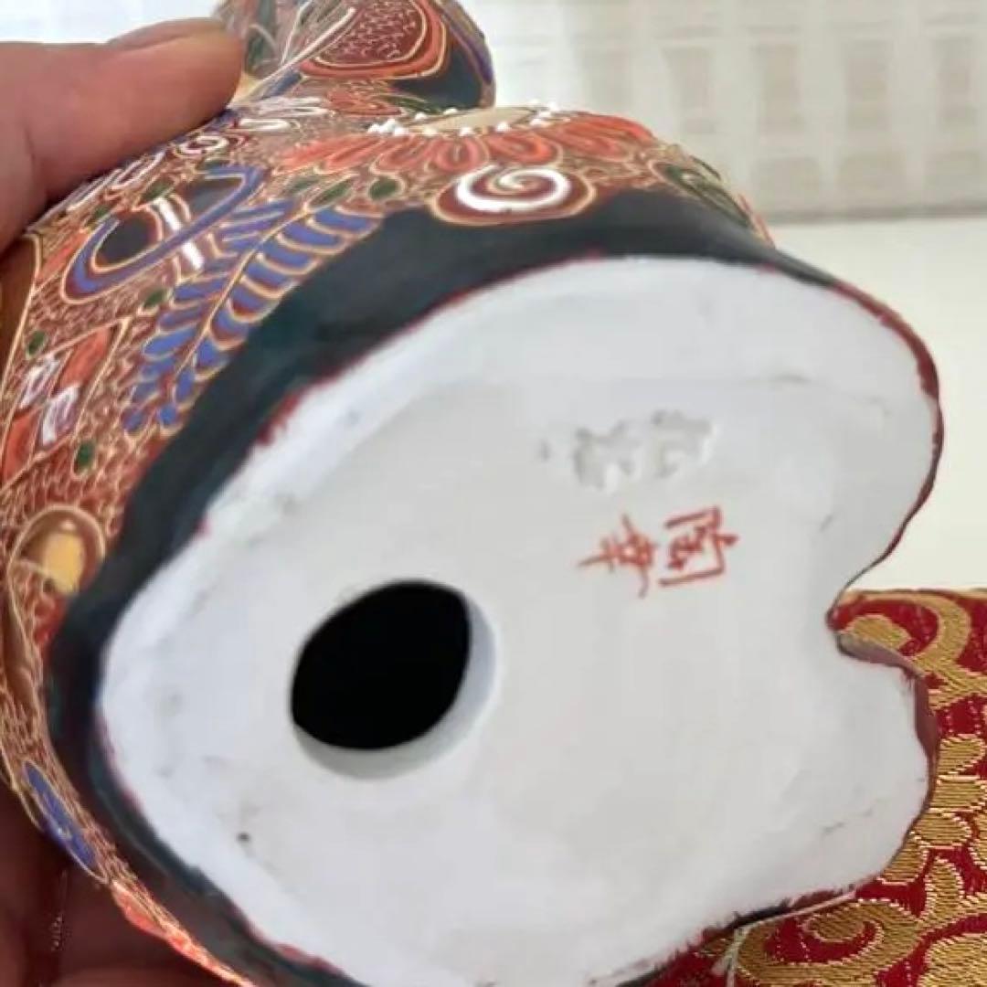 【お正月に合わせて‼️】金運/招き猫　九谷焼作家陶幸［作家物］