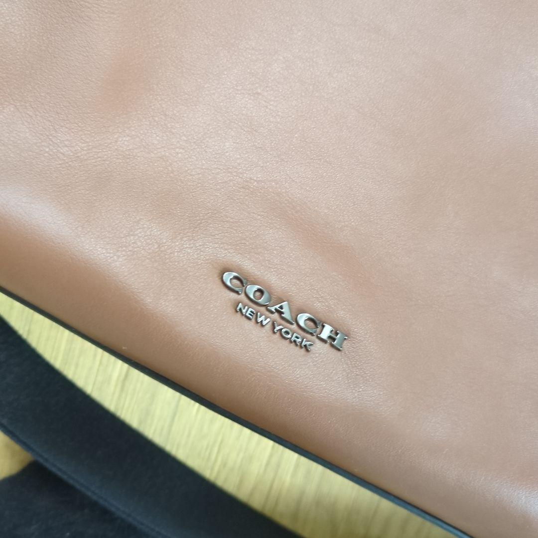 COACH ブラウンレザー トートバッグ