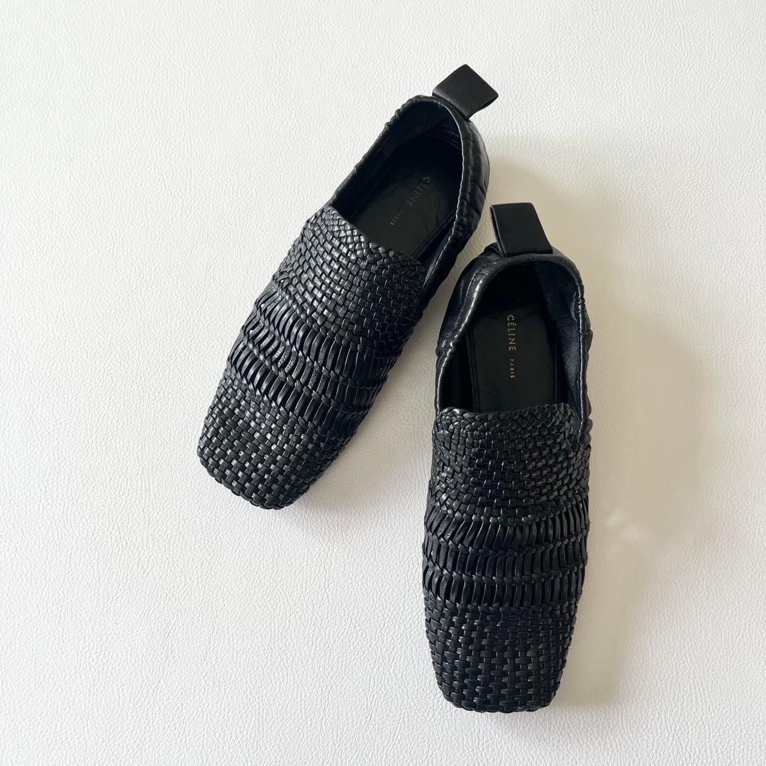 ▼美品✨セリーヌ メッシュ スクエアトゥ フラット バレエパンプス フィービー期