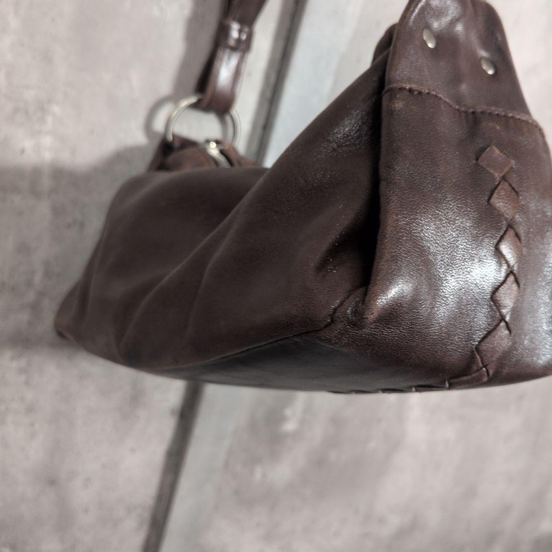 【old】 BOTTEGA VENETA 本皮イントレチャート ハンドバッグ