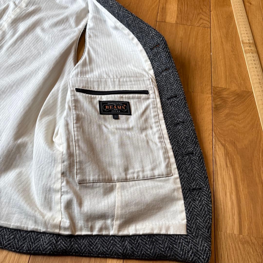 【定番】 BEAMS PLUS / ハリスツイード ベスト 定価30,000円程