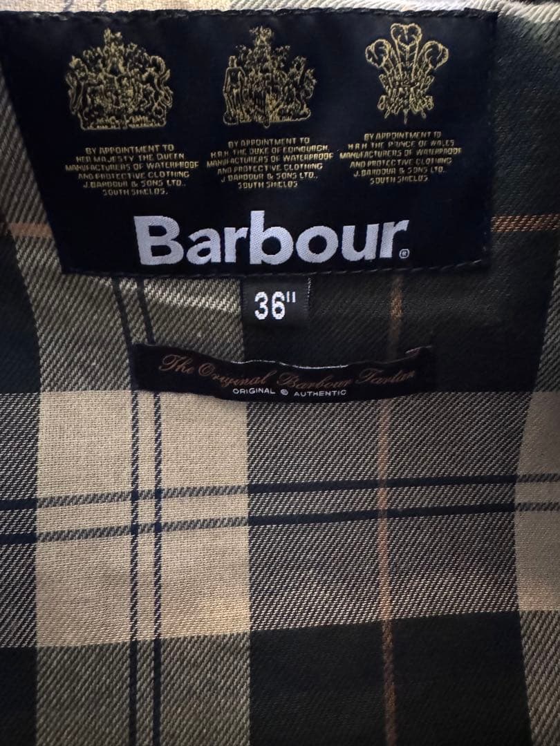 【美品】【正規品】Barbour バブアー　36インチ