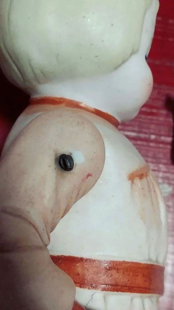 Hertwig❀アンティークビスクドール　大きめ20cm♪ミニベア付