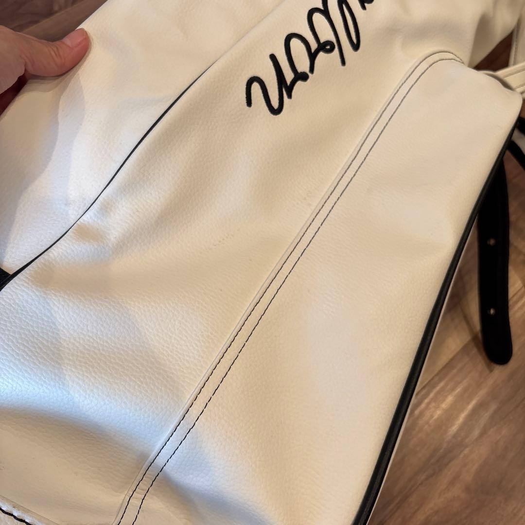 マルボン×ジョーンズ キャディバッグ ホワイト ゴルフ トラ 刺繍