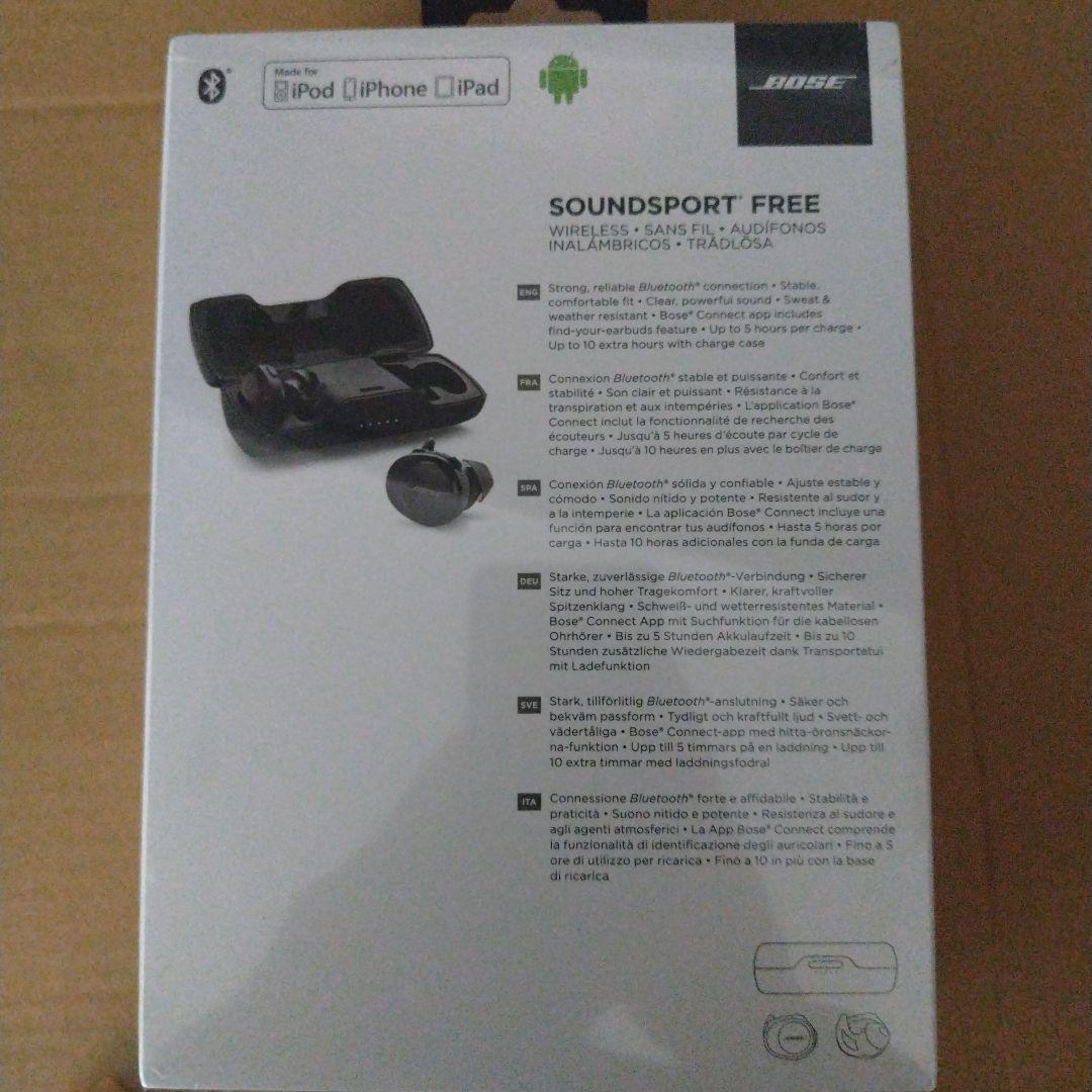 新品未開封 Bose SoundSport Free ワイヤレスイヤホンブラック