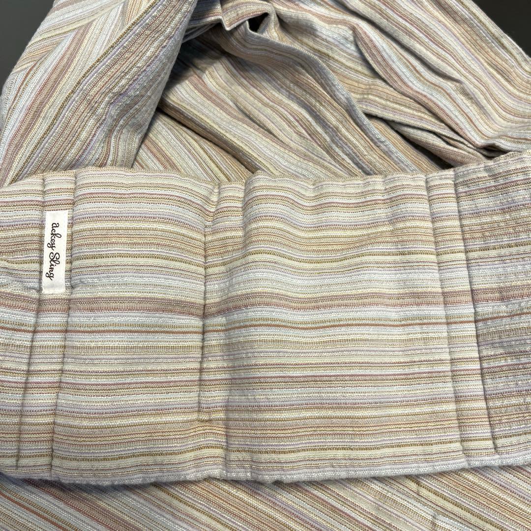 【美品】あっきースリング　象牙　抱っこ紐