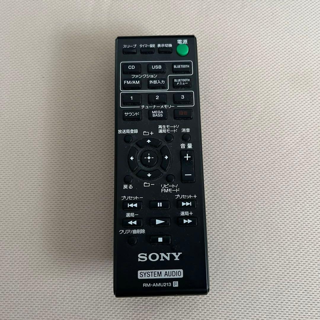 美品　SONY CDプレーヤー／FM／AM リモコン・アンテナ付