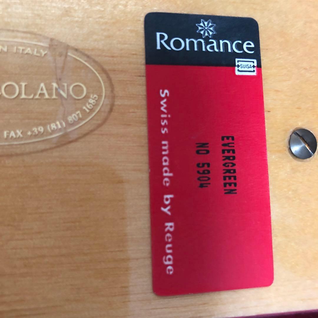 イタリア製 象嵌 宝石箱  オルゴール  スイス製REUGE「Romance」