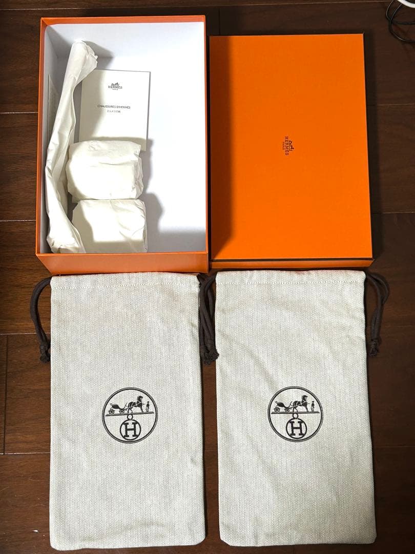 エルメス 15箱＋袋12枚＋リボン13箱のみ セット シューズボックス プレタ