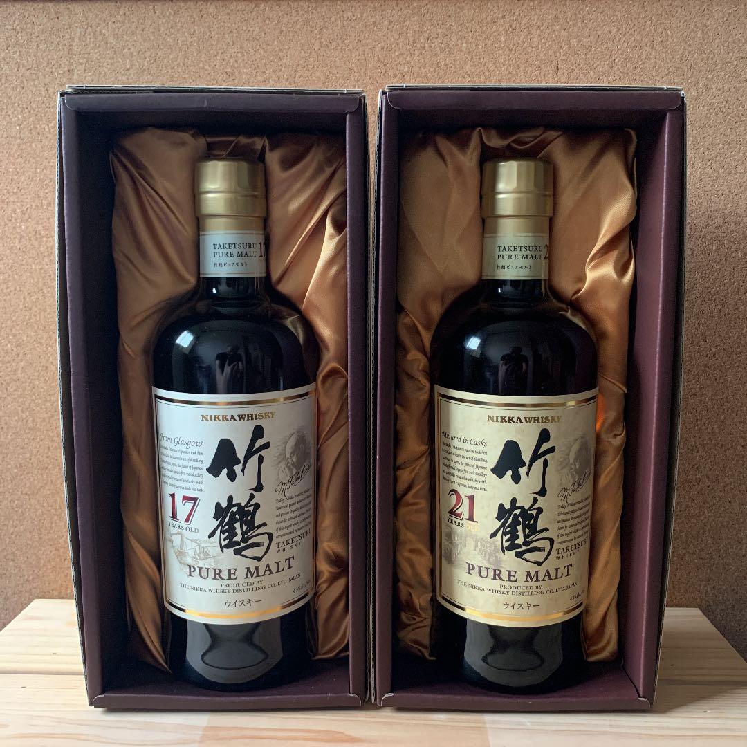 化粧箱付き　竹鶴17年21年 セット