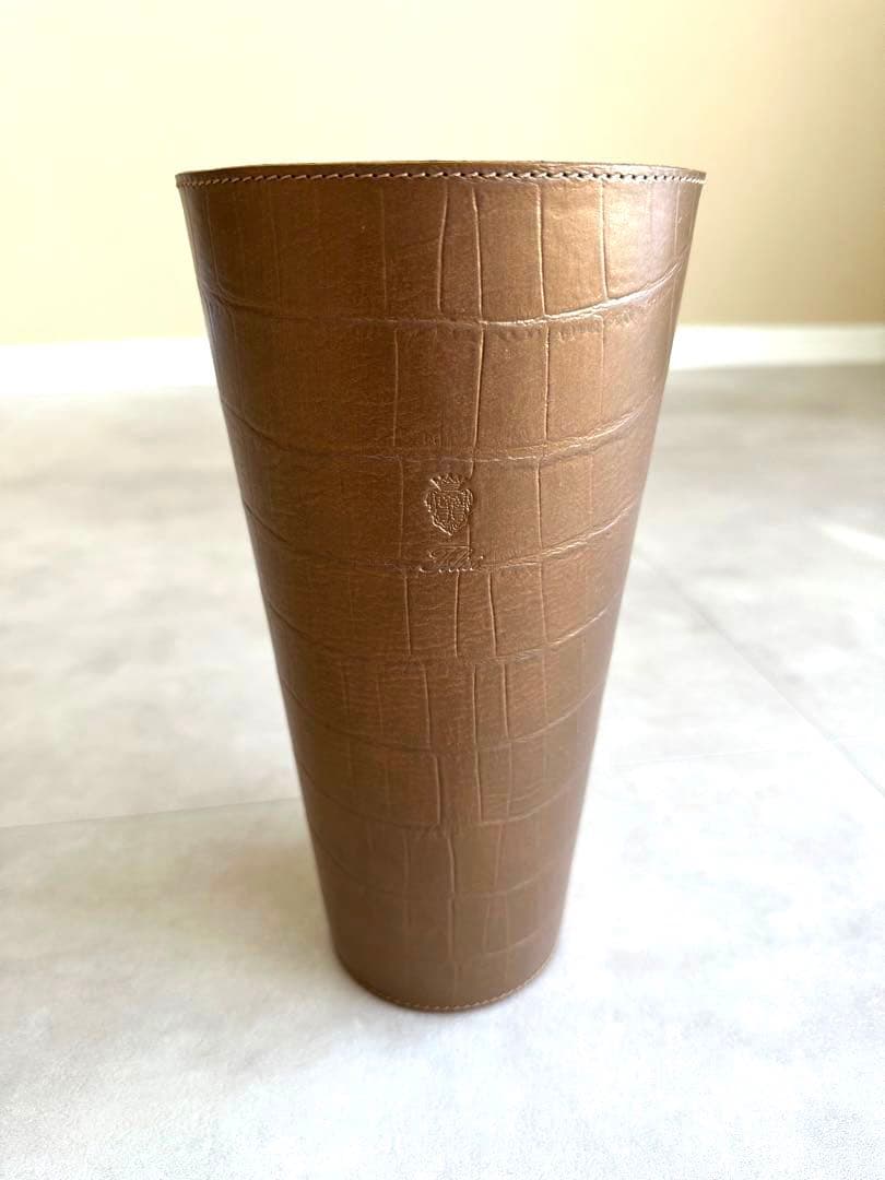貴重★レア★入手困難★フェリージ★フラワーベース★クロコ型押し★本革レザー★花瓶