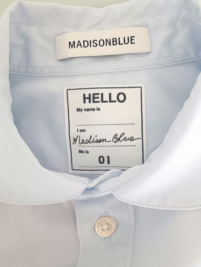 一日限定価格未使用マディソンブルー BIG ROUND COLLAR SHIRT