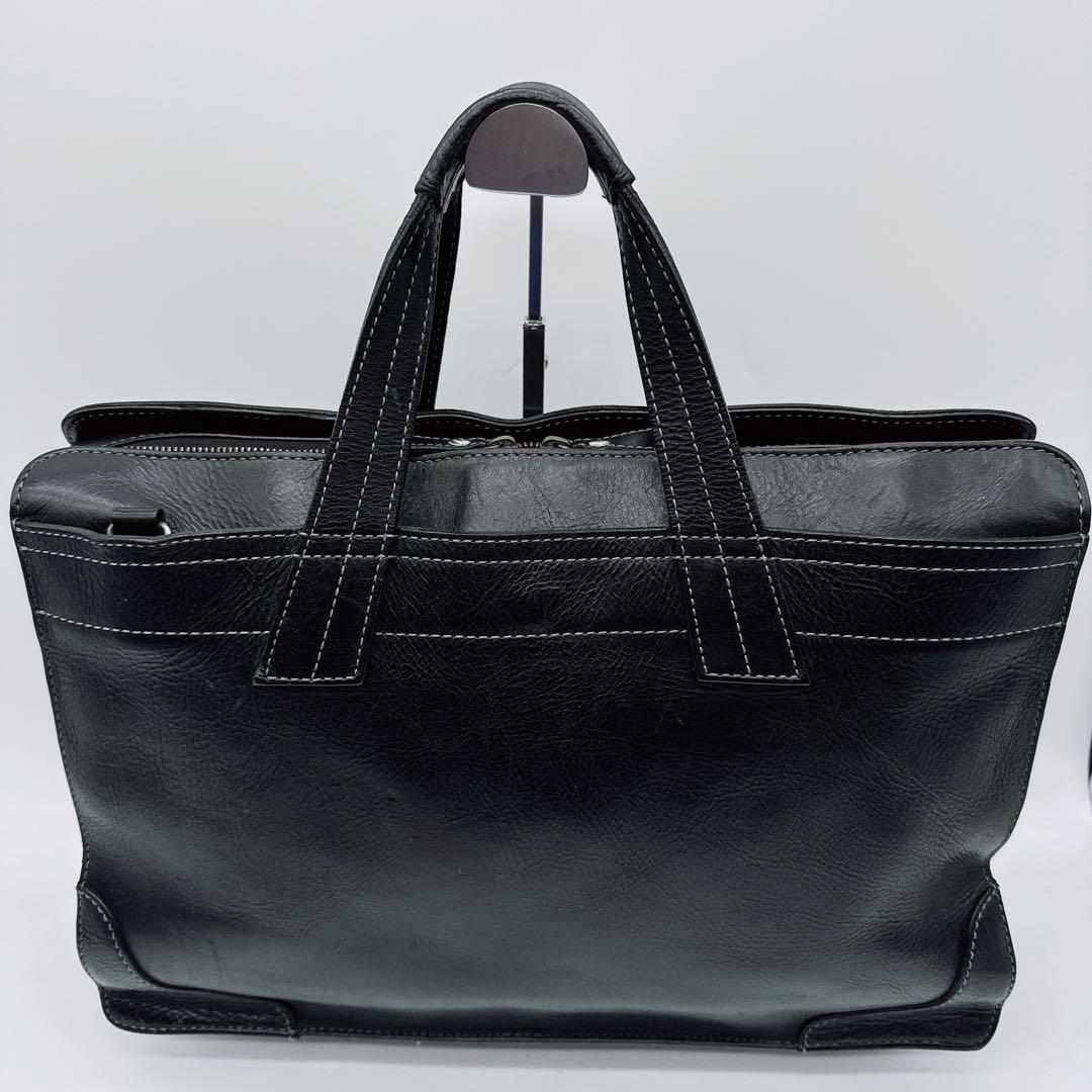 【ソメス】2WAY ビジネスバッグ ショルダーバッグ レザー ブラック
