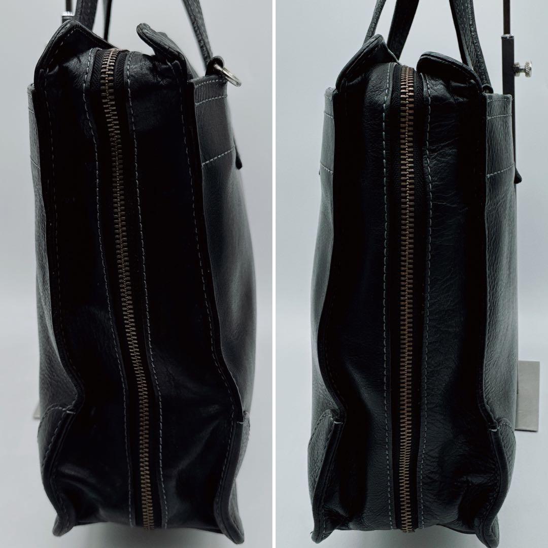 【ソメス】2WAY ビジネスバッグ ショルダーバッグ レザー ブラック