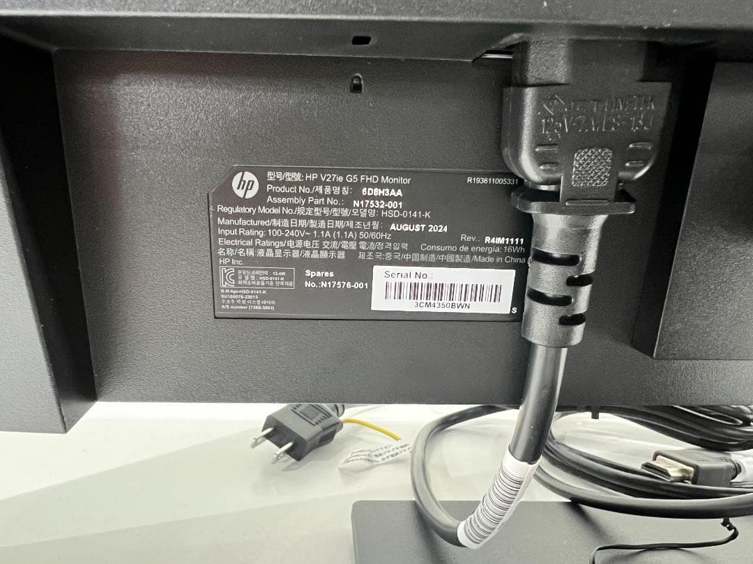 HP V27h G5 FHD モニター 本体