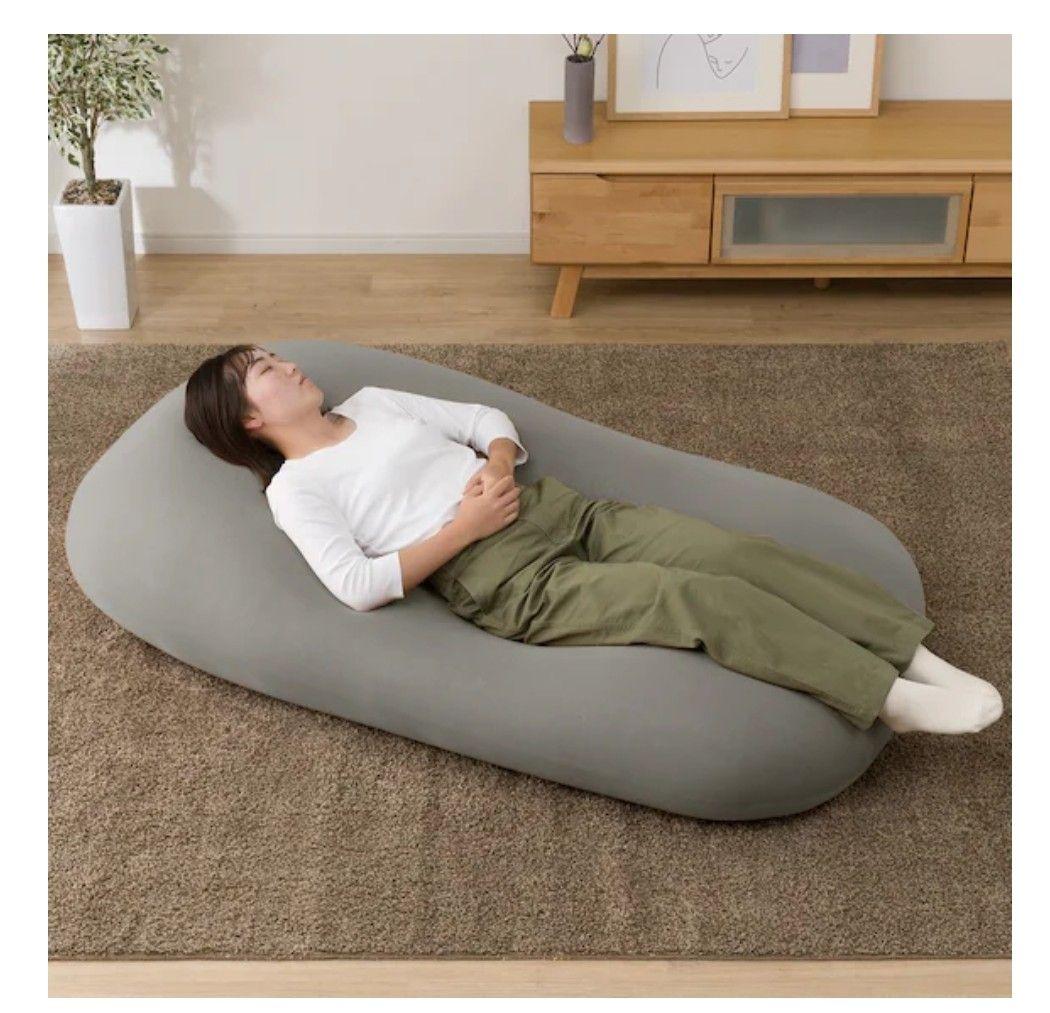 ニトリ ビーズクッションBS215 角丸(メガ グレー)