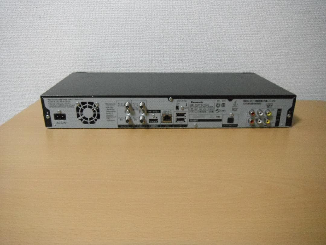パナソニック ブルーレイレコーダー 「DMR-BZT720」 動作品
