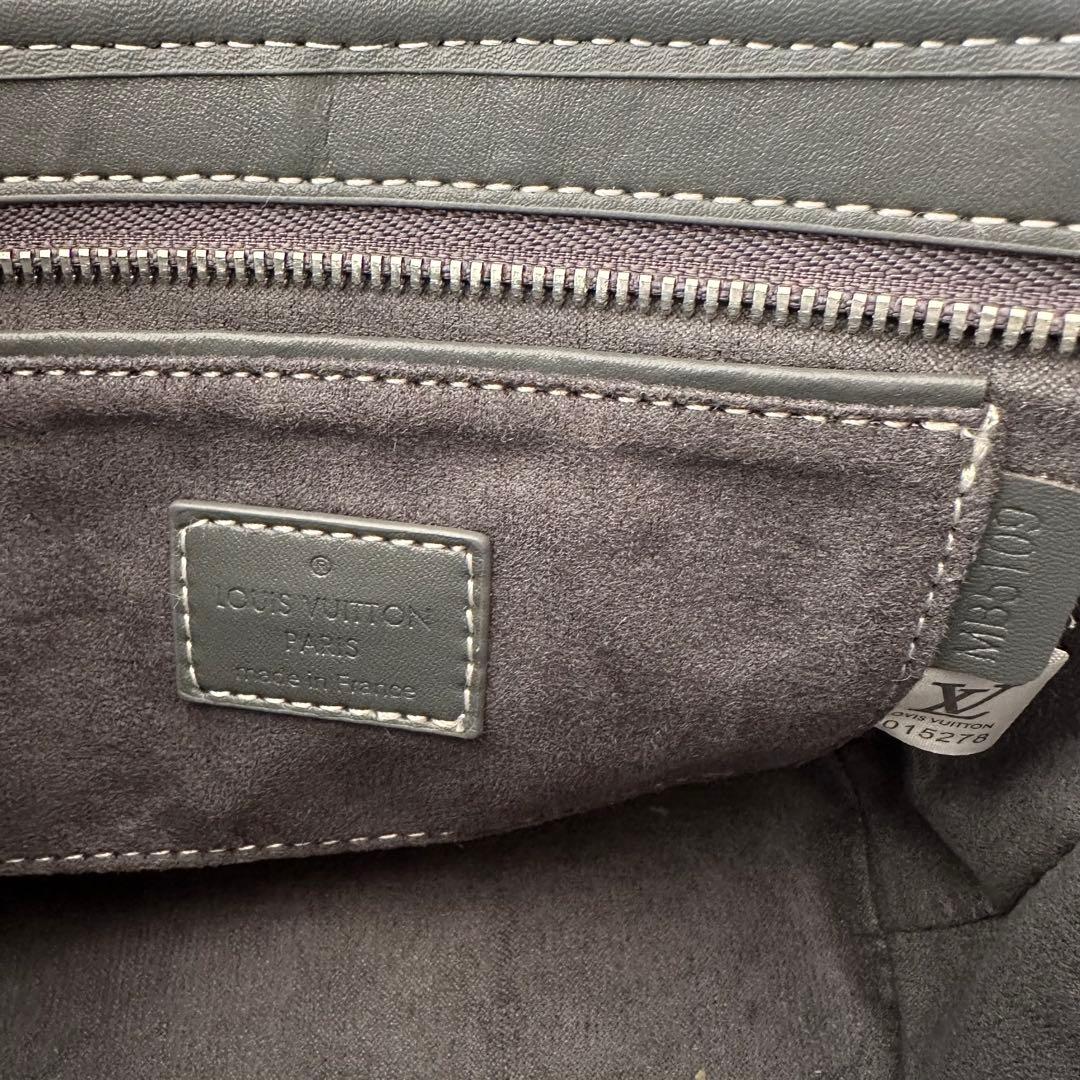 Louis Vuitto グレー デニムショルダーバッグ